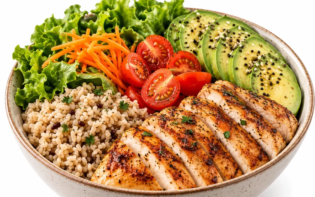 Bowl Fitness de Frango com Abacate