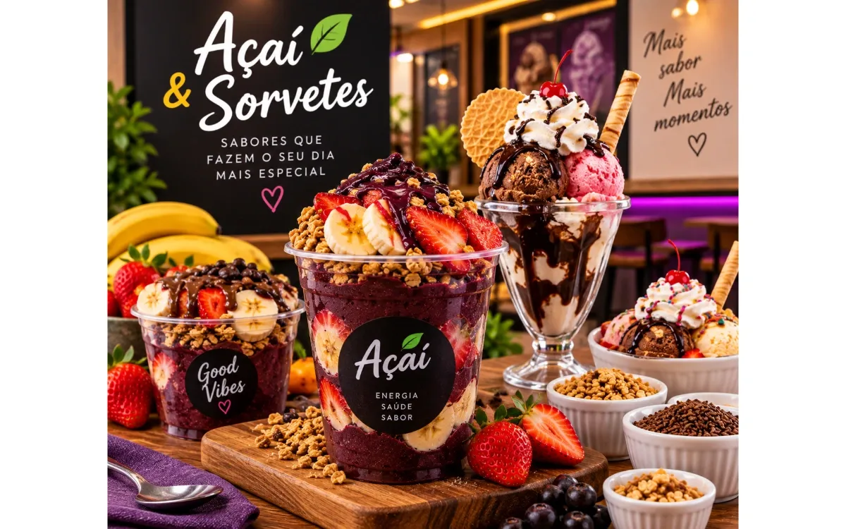 Açaí Especial com Morango e Banana